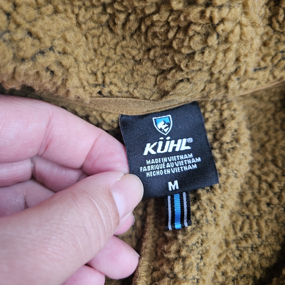 Kuhl Klifton Jacket Women's Medium Brown Fleece Large Snap Closure - Picture 6 of 12